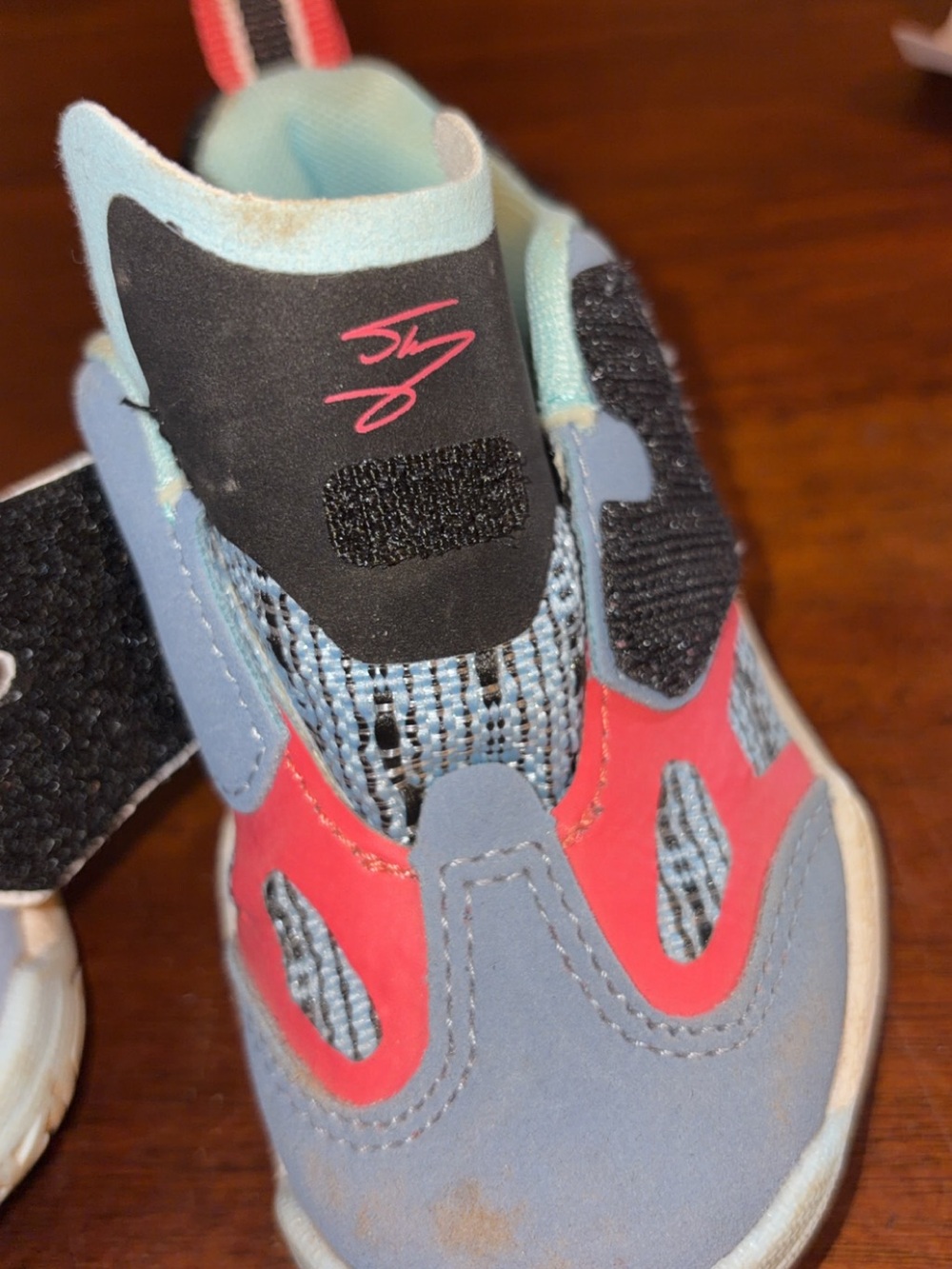 Shaq Baby Boy Sneakers Blue, Black And White Size 6 - Picture 9 of 9